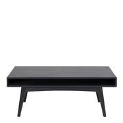 Marte Coffee Table with Open Shelf in Black 