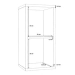 Mauro 1 Shelf Storage Unit in Concrete Grey 