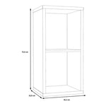 Mauro 1 Shelf Storage Unit in Matt Black 