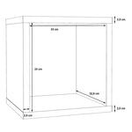 Mauro 1 Shelf Storage Unit in Matt White 