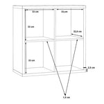 Mauro 2x2 Storage Unit in Artisan Oak 