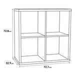Mauro 2x2 Storage Unit in Matt White 