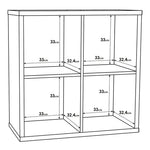 Mauro 2x2 Storage Unit in Matt White 