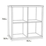 Mauro 2x2 Storage Unit in Sand Oak 