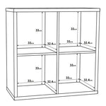 Mauro 2x2 Storage Unit in Sonoma Oak 