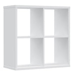 Mauro 2x2 Storage Unit in White High Gloss/White 