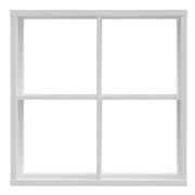 Mauro 2x2 Storage Unit in White High Gloss/White 