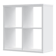 Mauro 2x2 Storage Unit in White High Gloss/White 