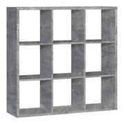 Mauro 3x3 Storage Unit in Concrete Grey 