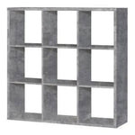 Mauro 3x3 Storage Unit in Concrete Grey 