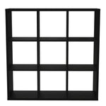 Mauro 3x3 Storage Unit in Matt Black 
