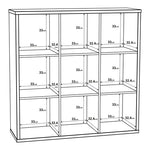 Mauro 3x3 Storage Unit in Matt Black 
