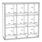 Mauro 3x3 Storage Unit in Matt White 