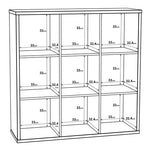 Mauro 3x3 Storage Unit in Sonoma Oak 