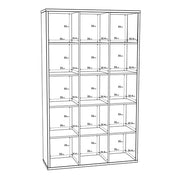 Mauro 3x5 Storage Unit in Sand Oak 