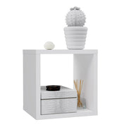 Mauro Singular Storage Unit in Matt White 