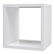 Mauro Singular Storage Unit in White High Gloss/White 