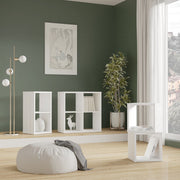 Mauro Singular Storage Unit in White High Gloss/White 