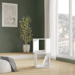 Mauro Singular Storage Unit in White High Gloss/White 