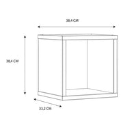 Mauro Singular Storage Unit in White High Gloss/White 