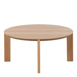 Maxime Round Coffee Table in Matt Oak 