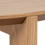 Maxime Round Coffee Table in Matt Oak 
