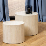 Mice Oval Coffee Table Set in Light Oak 