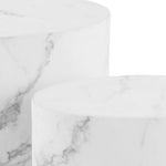 Mice Oval Coffee Table Set in White 