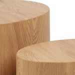 Mice Oval Coffee Table in Oak Set of 2 