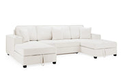 Camden Sofa Bed - Beige U Shape Corner - 312 x 166 x 166 CM