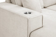 Camden Sofa Bed - Beige U Shape Corner - 312 x 166 x 166 CM