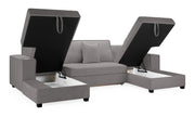 Camden Sofa Bed - Grey U Shape Corner - 312 x 166 x 166 CM