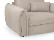Mirabel Mocha Fabric Large Corner Sofa