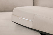 Mirabel Mocha Fabric Large Corner Sofa