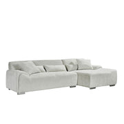 Modena Beige Fabric Sofa - RHF
