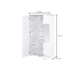 Modo Tall Display Cabinet 80cm
