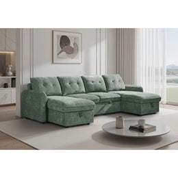Moscow Sofabed Green U Shape Corner