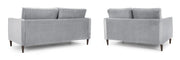 Munich Sofa - Plush Grey 3+2 Set - 180 x 150 CM 