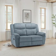 Myra Grey Fabric 2 Seater Manual Recliner Sofa