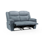 Myra Grey Fabric 2 Seater Manual Recliner Sofa