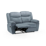 Myra Grey Fabric 2 Seater Manual Recliner Sofa
