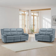 Myra Grey Fabric 3+2 Seater Manual Recliner Sofa Set
