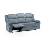 Myra Grey Fabric 3 Seater Manual Recliner Sofa