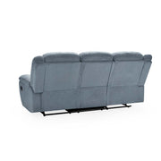 Myra Grey Fabric 3 Seater Manual Recliner Sofa