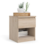 Naia Bedside 1 Drawer 1 Shelf in Jackson Hickory Oak 