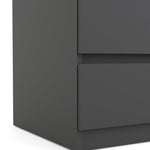 Naia Chest of 3 Drawers in Black Matt 
