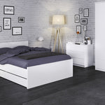 Naia Chest of 3 Drawers in White High Gloss 