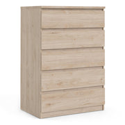 Naia Chest of 5 Drawers in Jackson Hickory Oak 
