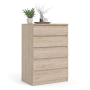 Naia Chest of 5 Drawers in Jackson Hickory Oak 