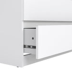 Naia Chest of 5 Drawers in White High Gloss 
